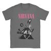 Унисекс Футболка Nirvana Рок-группа Футболки Харадзюку Курт Кобей Пляжные Футболки Y2K Ретро Хлопковые Топы Большого Размера 6XL
