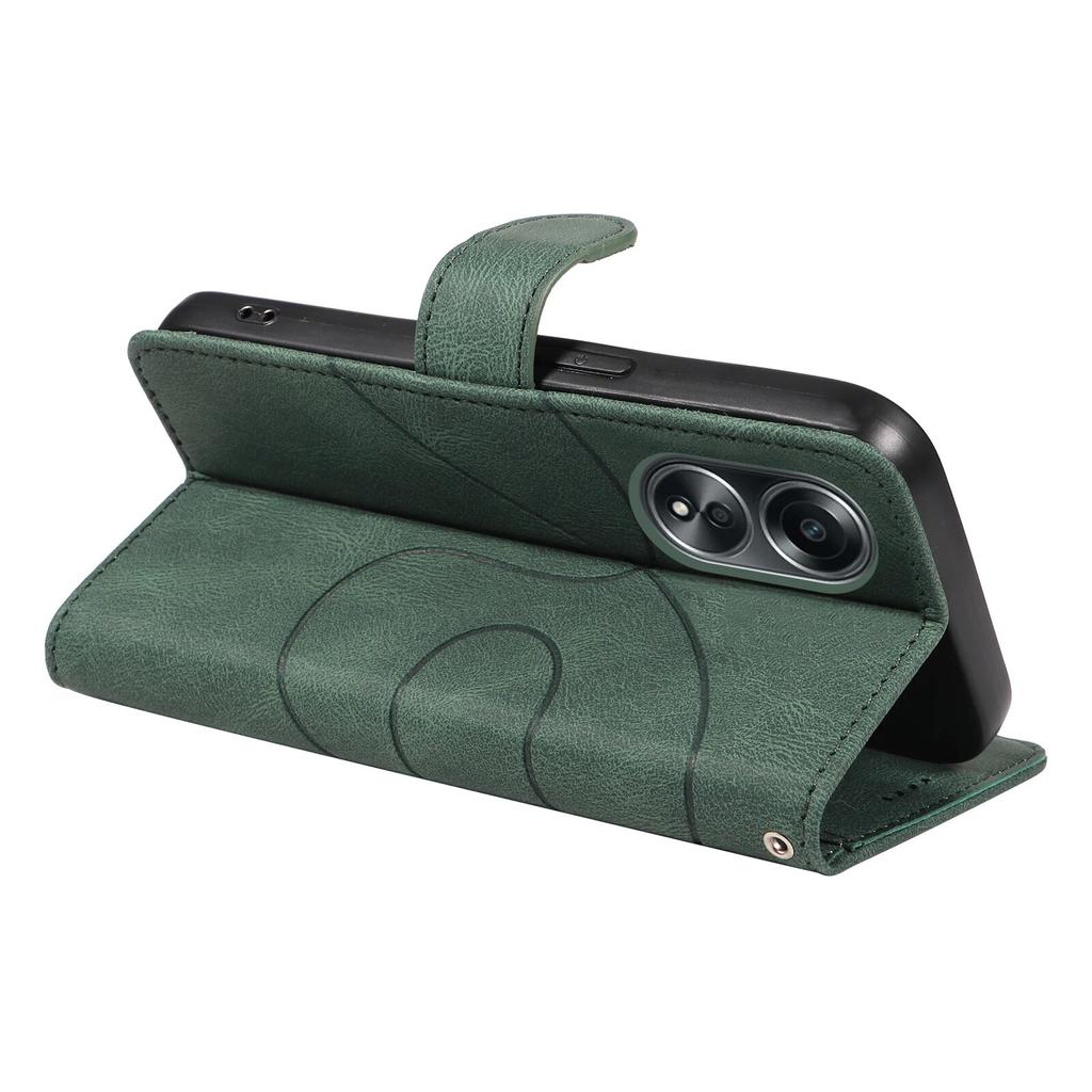 Чехол с кожаным ремешком Arc Lines для OPPO A79 5G A58 A38 A18 4G A78 A98 A96 A17, кошелек для карт, подставка для карт, кобура, защитный чехол