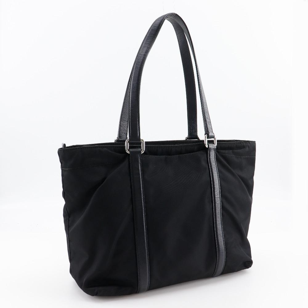 PRADA Tote Bag BR2311 NERO black Nylon/leather Women Used