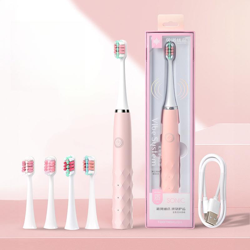 Электрическая зубная щетка Sonic для взрослых и пар, умная зарядка, электрическая зубная щетка Sonic Soft Hair