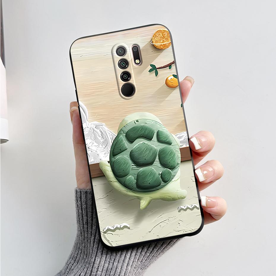 Чехол для Xiaomi Redmi 9 Чехол-крышка для Redmi 9 Prime M2004J19G M2004J19C redmi9 Милый Мультяшный Медведь Силиконовый ТПУ Мягкий Чехол для Телефона Задняя Крышка