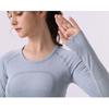 Женская футболка 2.0 для йоги с длинным рукавом, быстросохнущая - Высокоэластичная, облегающего кроя для бега и пилатеса.