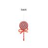 Christmas Decoration Supplies, Red Lollipop Pendant, Bow Simulation Candy, Children's Gift, Colored Candy