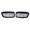 Решетка радиатора Diamond Front Bumper Kidney Grille Double Slat Racing Sport для BMW 3 серии F30 F31 F35 2011-19 Автомобильные аксессуары