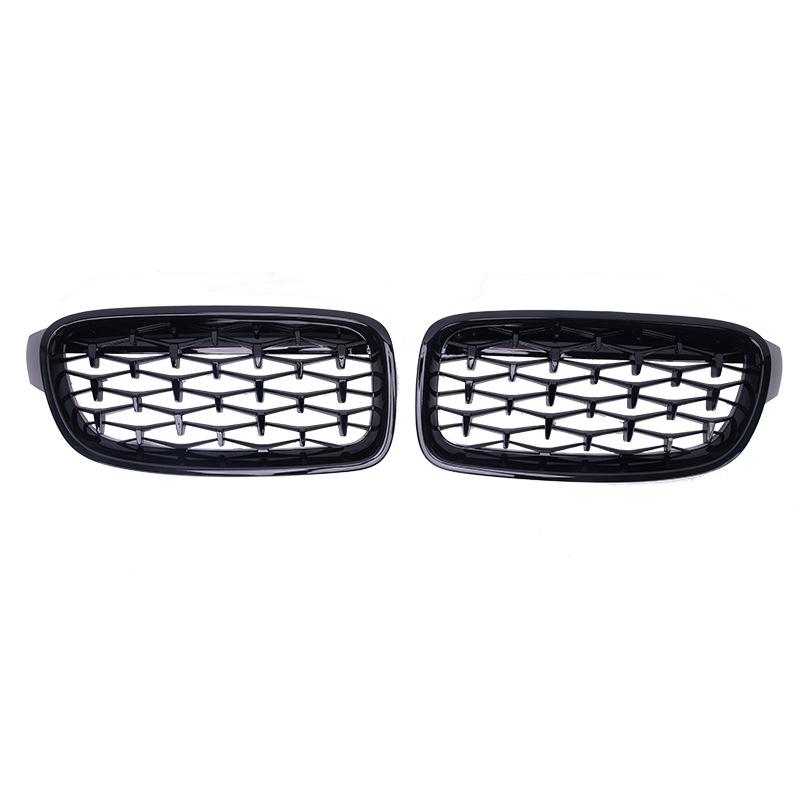 Решетка радиатора Diamond Front Bumper Kidney Grille Double Slat Racing Sport для BMW 3 серии F30 F31 F35 2011-19 Автомобильные аксессуары