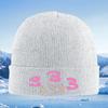 Three number figurescartoon stars art Knitted Hat Unisex Women Unisex Beanie Pullover Cap Winter Thermal Warm Christmas Outdoor C