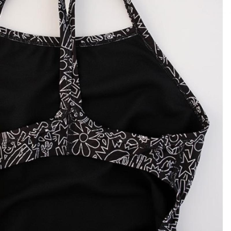 Nike Женский купальник-борцовка hydraStrong Multi Print NeSSe017 Green Shock