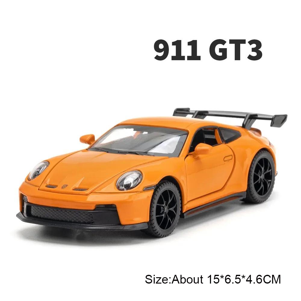 1:Масштаб 1:32 Панамера 911GT3 Миниатюрная модель спортивного автомобиля Игрушка Двери Открываются Звук Свет Модели с инерционным механизмом Литые металлические игрушки для детей