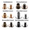 10sets Crafts DIY Garment Scrapbooking Leather Craft Nail Rivets Cloth Button Screw Brass