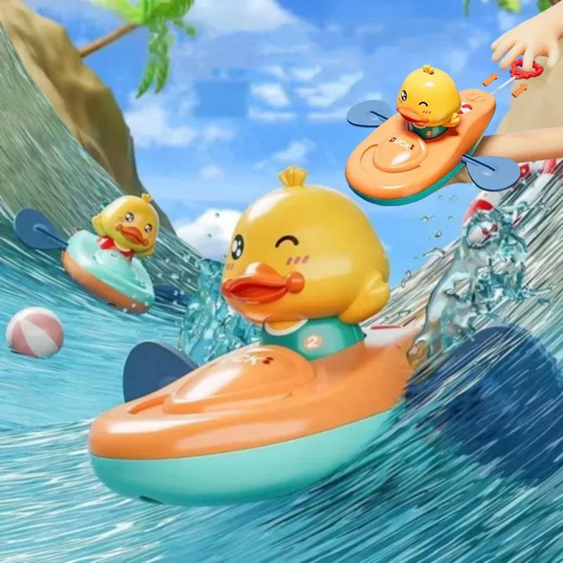non-toxic 1 ks Mal žlut kachna Kajak Hračky Bazn Hračka do koupelny Hračka pro miminko Hračky do vany Sprcha Hračka do vody pro děti D