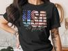 Футболка 250 лет Америки | Винтажный дизайн США Футболка | Bella 3001