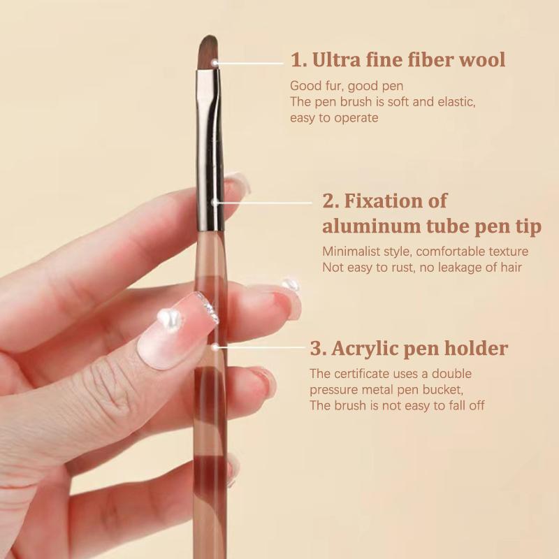 1Pcs Nail Pen Brush Sweep Pen Light Therapy Drawing Line Pen Gradient Pen Nail Brush