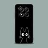 Чехол для телефона для Xiaomi Redmi 15C 14C 12C 13C Redmi Note 15 14 13 12 11 10 Pro Plus 5G 12S Силиконовая крышка Забавный Милый Кот Линейный Рисунок