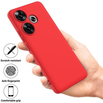 Для Xiaomi Poco F6 5G/Redmi Turbo 3 5G Чехол Жидкий Силикон Противоударный Чехол для Телефона с Ремешком для Руки
