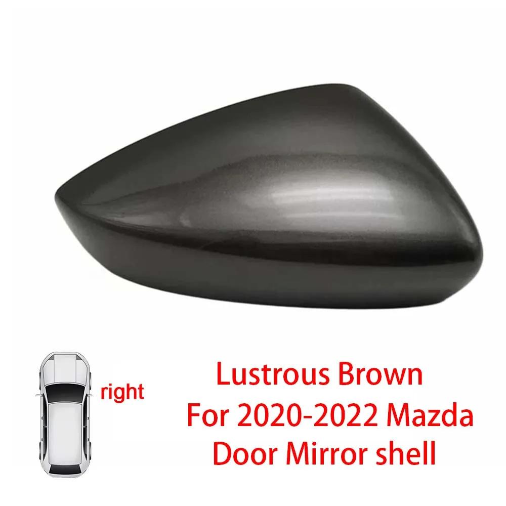 Protective Cover Door Mirror Shell For Mazda 3 Axela Red Black White Gray Silver Car Rearview Accessories Replace
