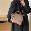 Сумки высокого качества Женская осенне-зимняя однотонная универсальная сумка через плечо в ретро-стиле для меньшинства, сумка-кроссбоди для поездок на работу CLE