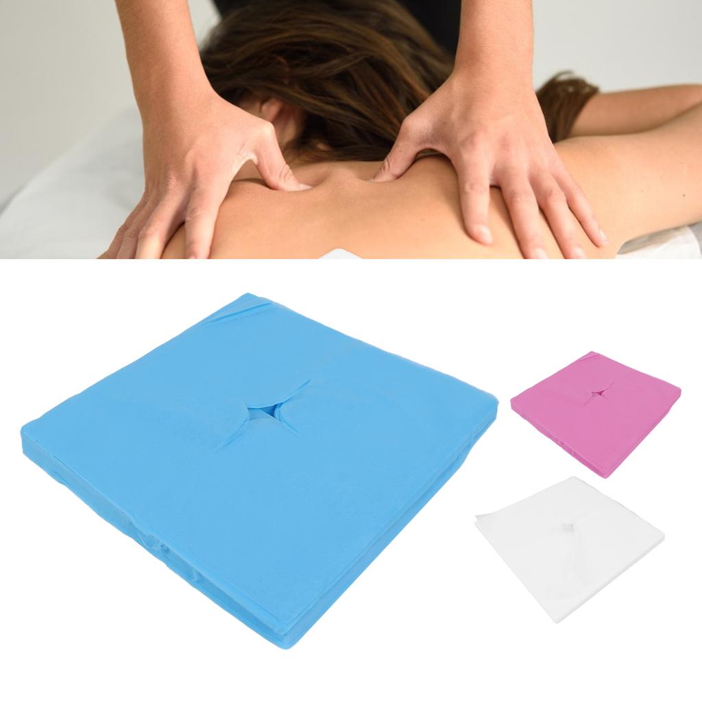 100 шт., чехол для подставки для лица, дизайн с отверстием, хорошее водопоглощение, дышащий одноразовый чехол на подголовник для Be