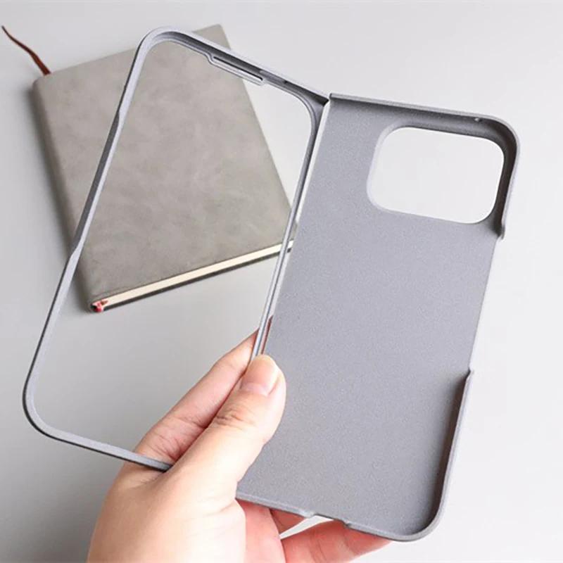 Матовый твердый ПК-чехол-книжка с текстурой песчаника для Google Pixel 9 Pro Fold, ультратонкий, противоударный, полный защитный бампер для Pixel Fold 2