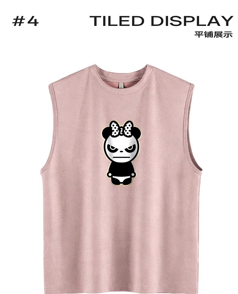 Hello Hipanda Panda Trendy Brand Suede Pink Vest