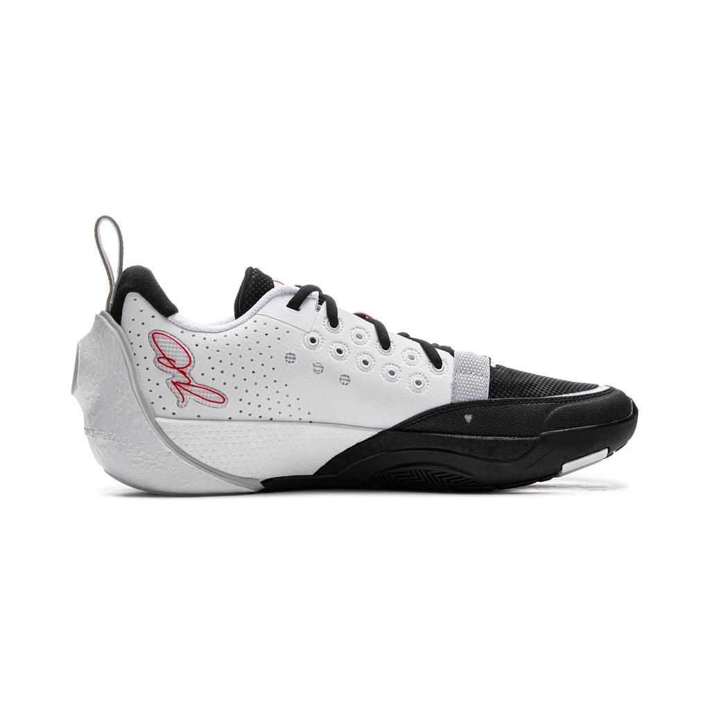 Li Ning All City 13 Амортизирующие износостойкие нескользящие низкие мужские баскетбольные кроссовки Черно-белые ABAV001-3
