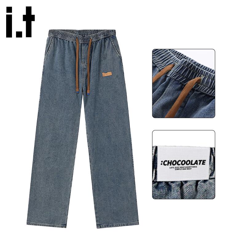 CHOCOOLATE Мужские джинсы прямого кроя свободного покроя