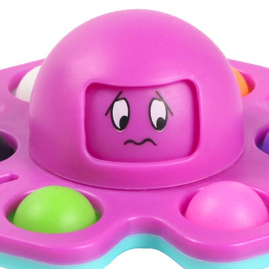 Спиннер Непоседа в форме Осьминога, Вращающийся Гироскоп для Снятия Стресса, Портативный Декомпрессионный Спиннер, Помощь для Концентрации