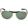Солнцезащитные очки-авиаторы Dervin Green Lens Golden Frame для мужчин и женщин