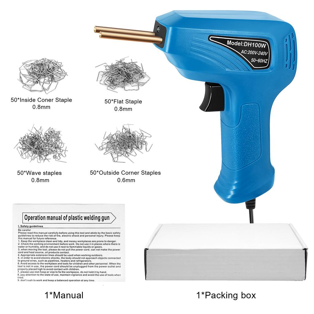 Портативный ручной сварочный аппарат для пластика, комплект для ремонта трещин на панели, терморезка, горячий степлер