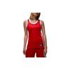 Dri-Fit Rangli Blokli Logotip Bosmali V-kesimli Yengsiz Basketbol Maykasi Ayollar uchun Qizil HF1070-658