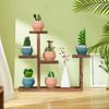 Wooden Plant Stand Desktop Tiered Flower Shelf Storage Holder Creative Display Rack Pot