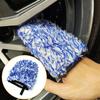 Microfiber Wheel Hub Cleaning Gloves Finger Pocket Car Wheel Wash Mitt Wheel Detailer Wash Glove