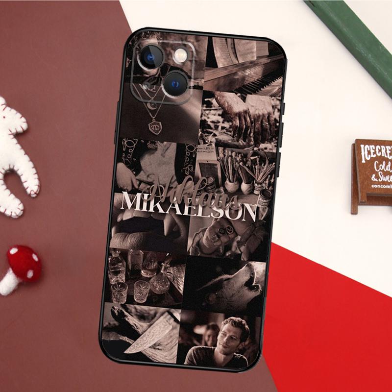 Кейс Клаус Майклсон Дневники Вампира Для iPhone 16 15 14 13 12 Mini 11 Pro Max X XR XS 7 8 Plus Мягкий Бампер Чехол