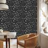 Gray Graphite Leather and Black Wallpaper for Living Room and Bedroom 50x1000