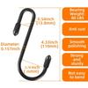 10pcs 6.2cm Hook Up The Black S-Shaped Hook Can Hang Heavy-Duty S Hooks,for Kitchen, Bathroom, Bedroom, Office,Heavy Duty S Hook
