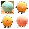 Cartoon Hamburger Plush Cushion With Short Plush Material For Home Decor And Comfort