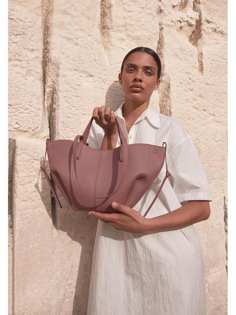 Оригинальная женская большая сумка-тоут Polene из коровьей кожи с плиссированным дизайном – модная сумка на плечо и подмышку.