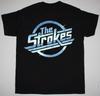 The Strokes Группа Классический Логотип Короткий Рукав Хлопок Черный Все размеры Футболка AG918 Унисекс Футболка
