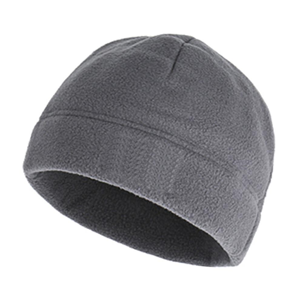 Winter Polar Fleece Beanie Hat Warm Slouchy Running Cycling Cap Soft Windproof Fleece Sports Hat for Men Women