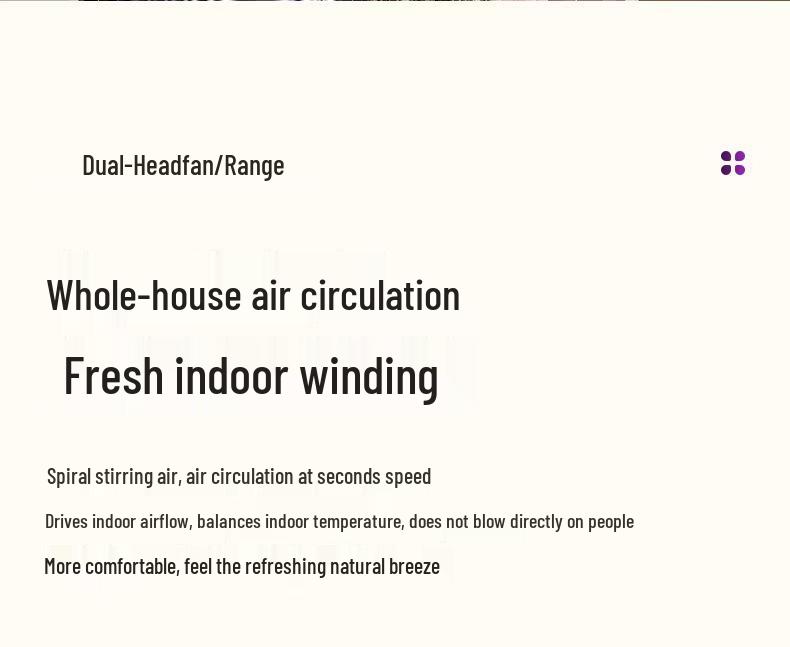 Portable Dual-Head Type-C Fan for Strong Cooling & Large Airflow - Home & Outdoor Use