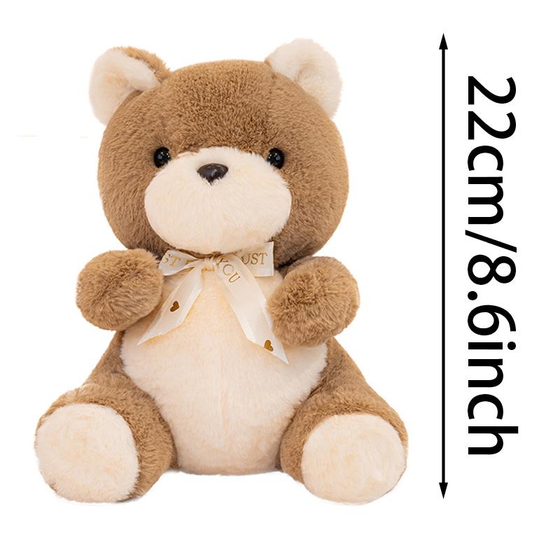 Милые плюшевые игрушки в виде медведя, Кавайный кролик, собака, медведь, подушка-обнимашка, кукла-медведь, декор для дома, спальни, животная кукла, подарки на день рождения для детей
