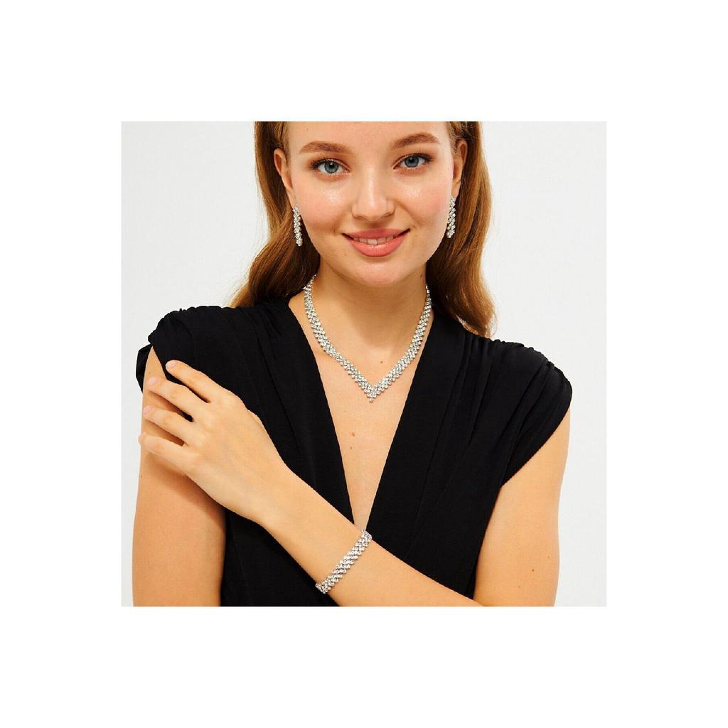 Ожерелье и серьги-колье модели V в форме креста