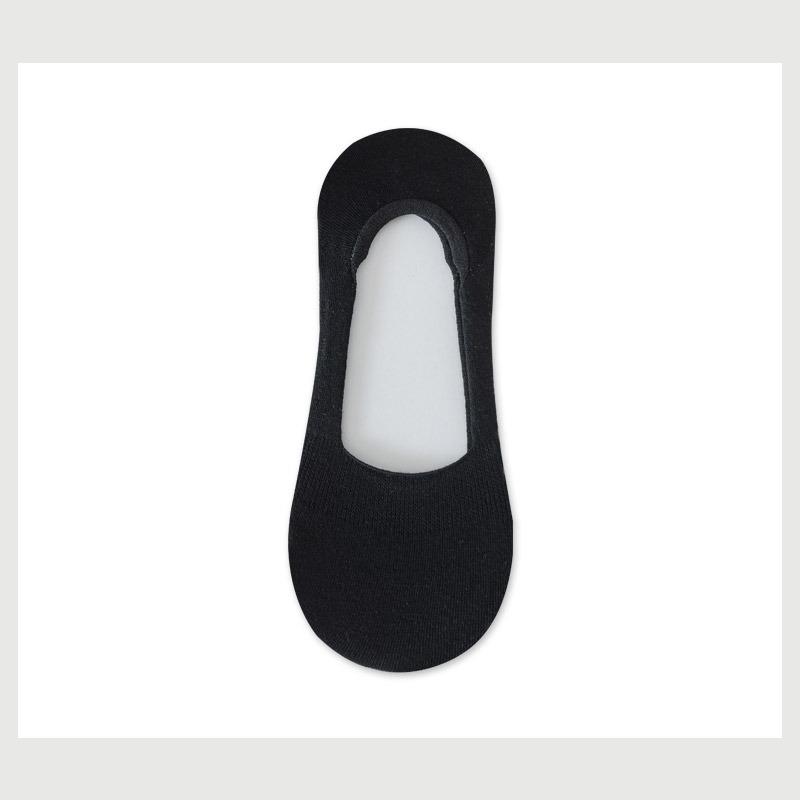 Женские тонкие влагоотводящие однотонные носки-следки на весну и лето с нескользящей пяткой
