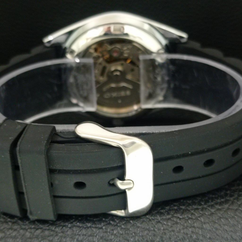 ОТРЕМОНТИРОВАННЫЕ МУЖСКИЕ ВИНТАЖНЫЕ ЧЕРНЫЕ ЧАСЫ SEIKO 5 AUTOMATIC 6309A JAPAN a442434-1