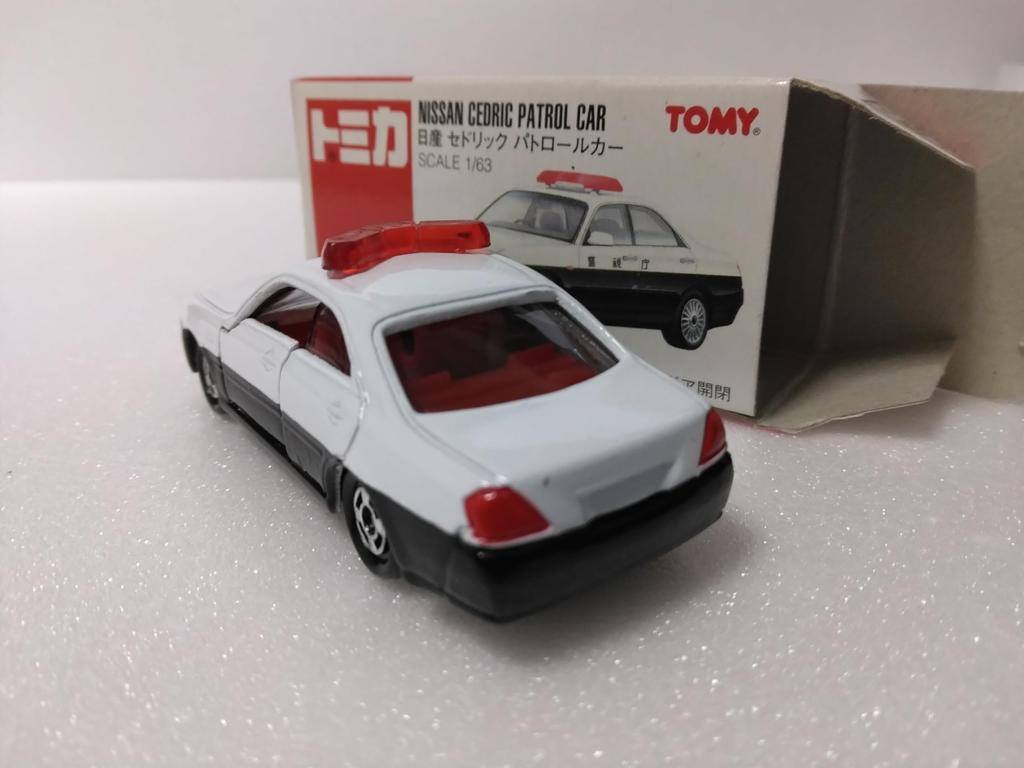 Tomica No. 58 Nissan Cedric Patrol Car, 163 Scale