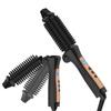 Foldable Mini Collaspe Hair Curler Tangle-Free Curling Iron Brush and Volumizer Temperature Control Ceramic Ionic Hot Brush