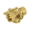 JINNING Brass Three-Way Plug Valve