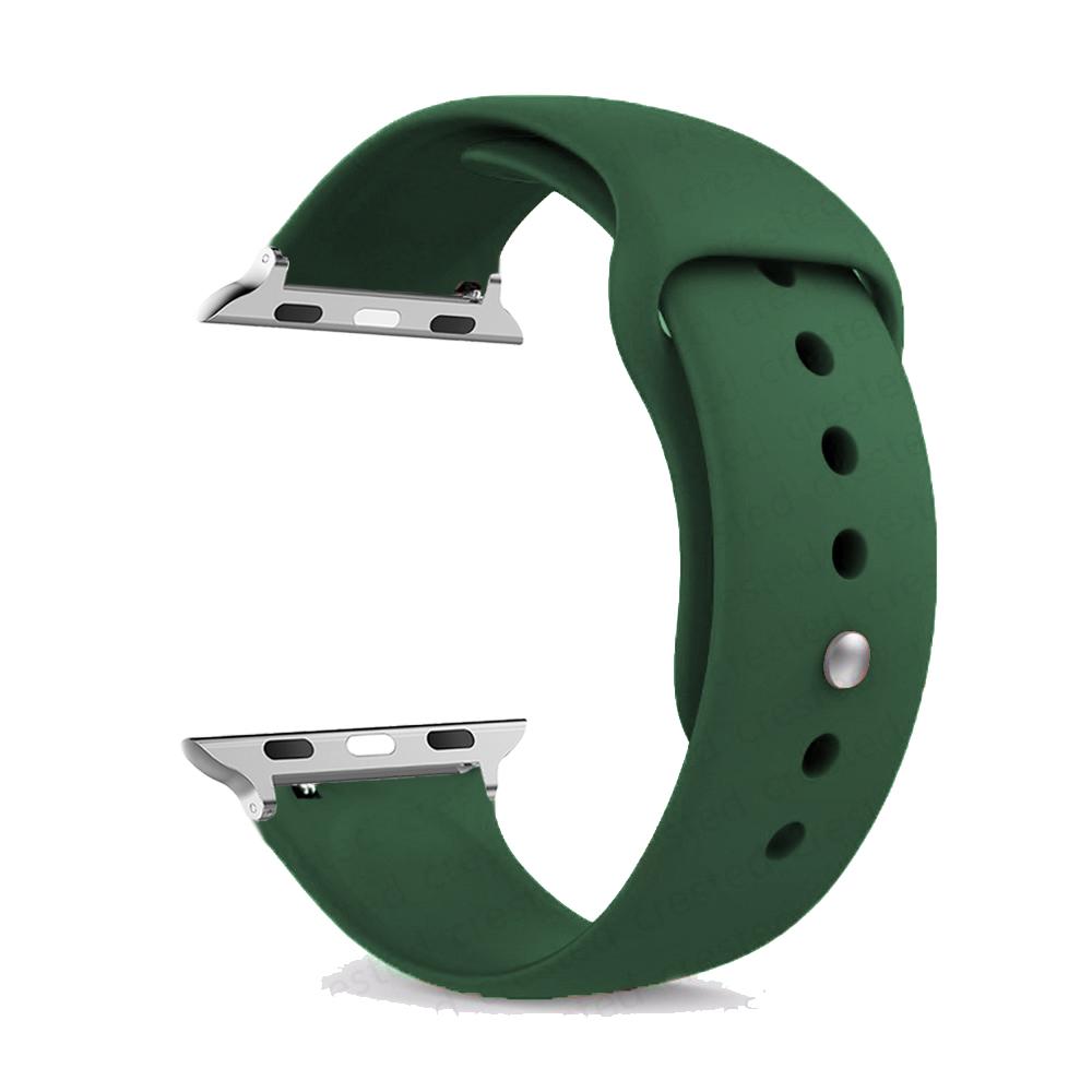 Для Apple Watch ultra 2 ремешок 49мм 46мм 44мм 40мм 45мм 41мм 42мм Силиконовый браслет correa iWatch series se 9 8 7 6 3 10 11 ремешки