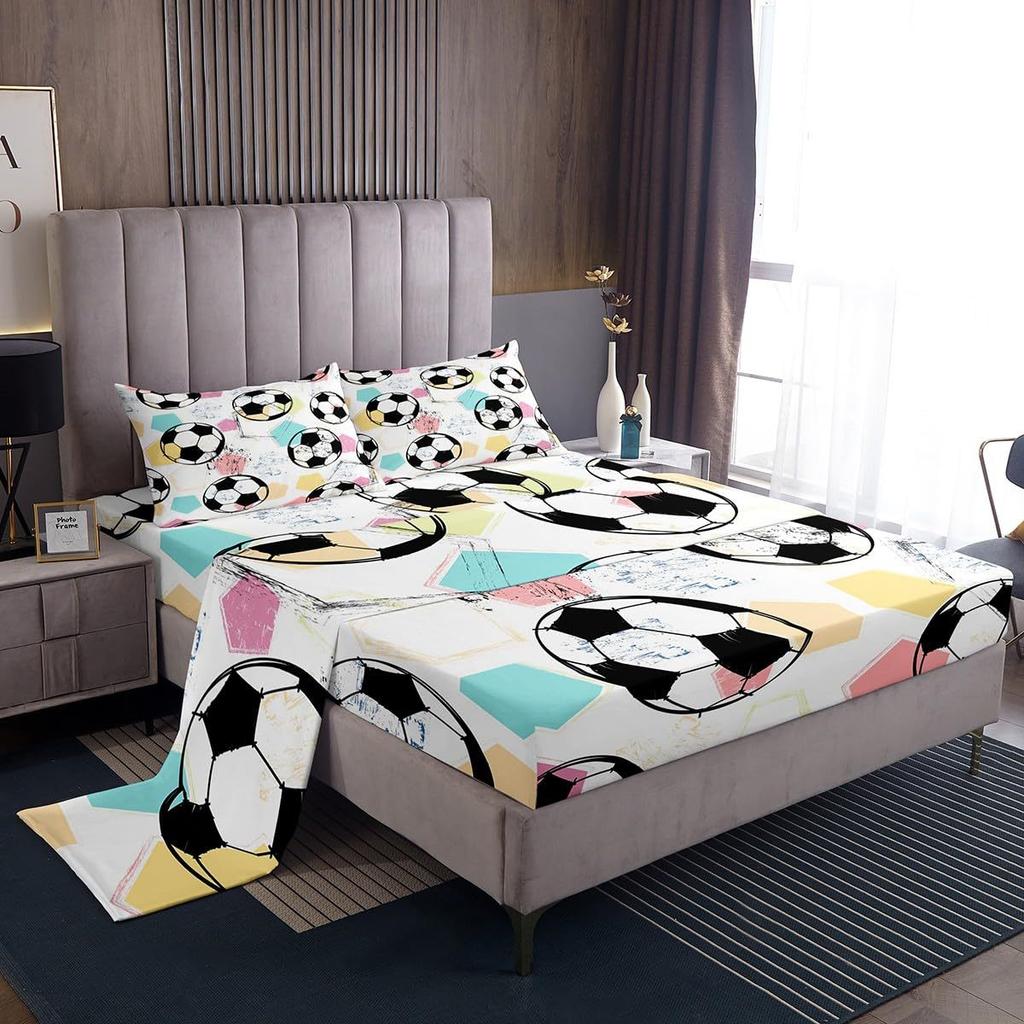 Color tie-dye swirl pattern bed hat four-piece bedding set bedroom dormitory bedding decoration