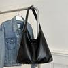 Large-capacity Commuting New Autumn and Winter Popular Solid Color Simple Texture Casual Shoulder Underarm Tote Bag Women
