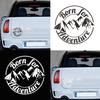 Mountain Born for Adventure Car Caravan Camper Truck Decals Sticker Decoration